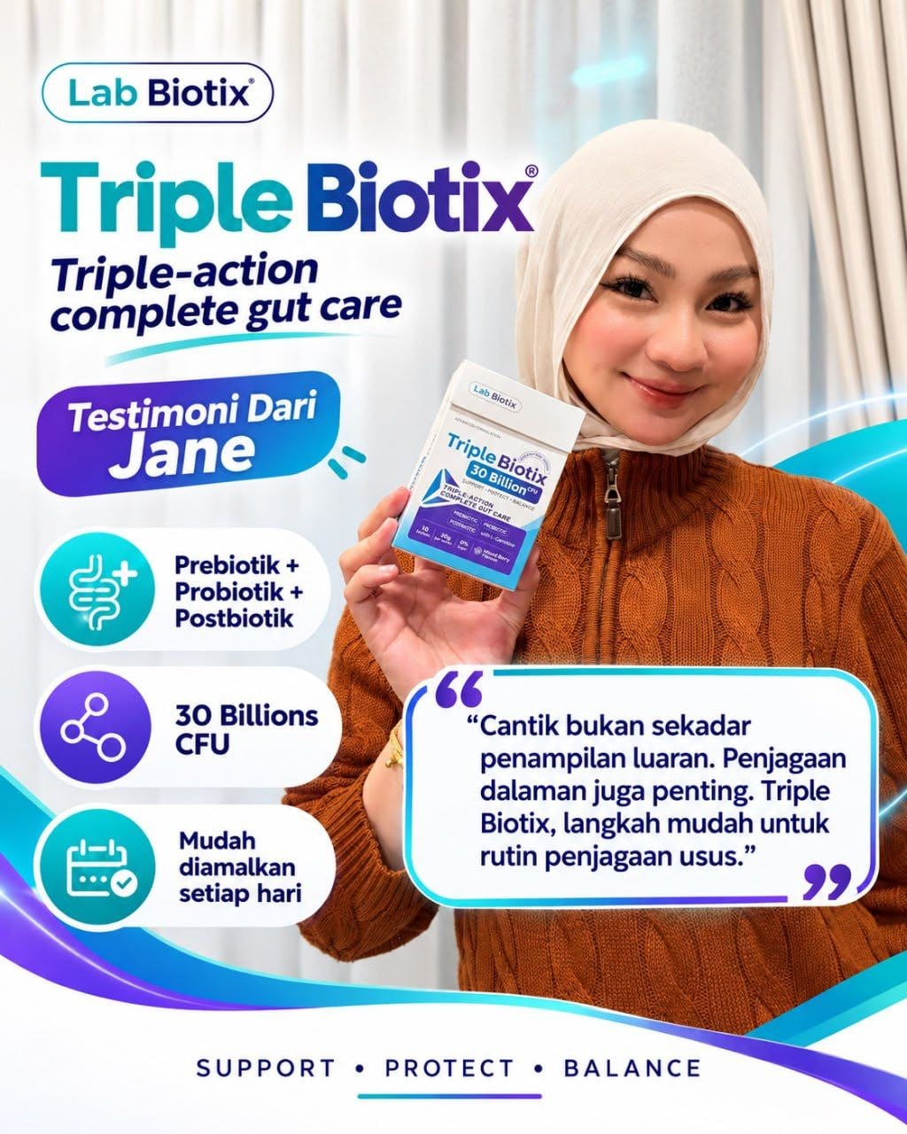 Ustaz dan selebriti pilih Triple Biotix